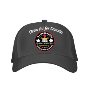 Black Water Bomber Caps with your Company Name imprinted