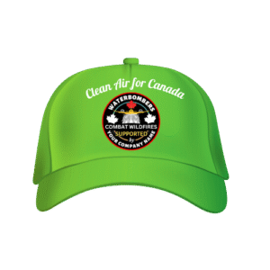 Green Water Bomber Caps with your Company Name imprinted